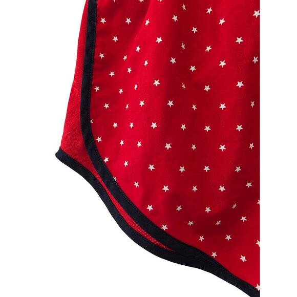 Nike Dri-Fit Tempo Running Shorts Women Sz L Red Stars USA Print Lightweight NEW - Picture 8 of 10